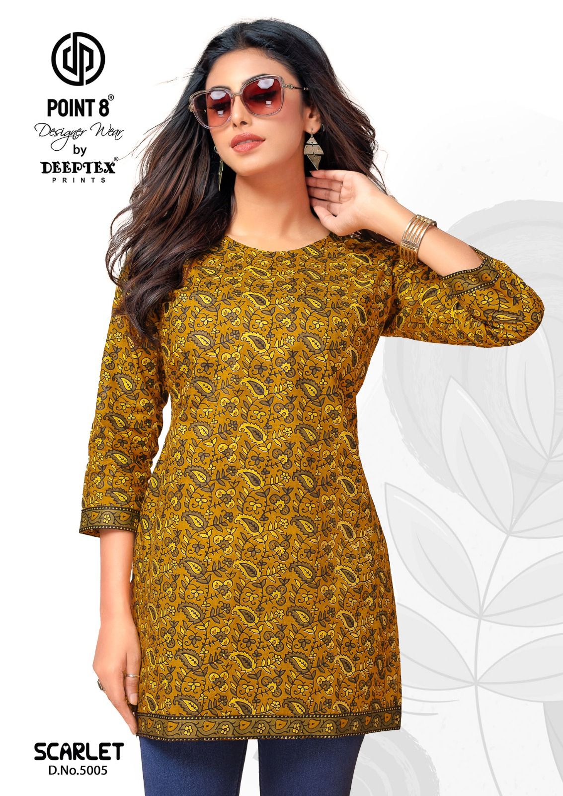 Scarlet Vol 5 By Deeptex Poplin Cotton Short Kurti Wholesale Shop In Surat